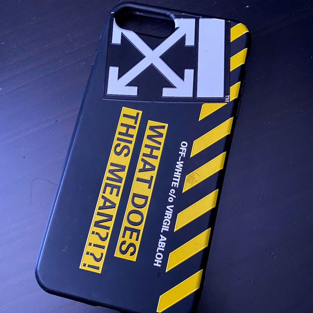 off white iPhone 8 plus case